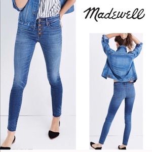 Madewell 9” high riser skinny skinny jeans